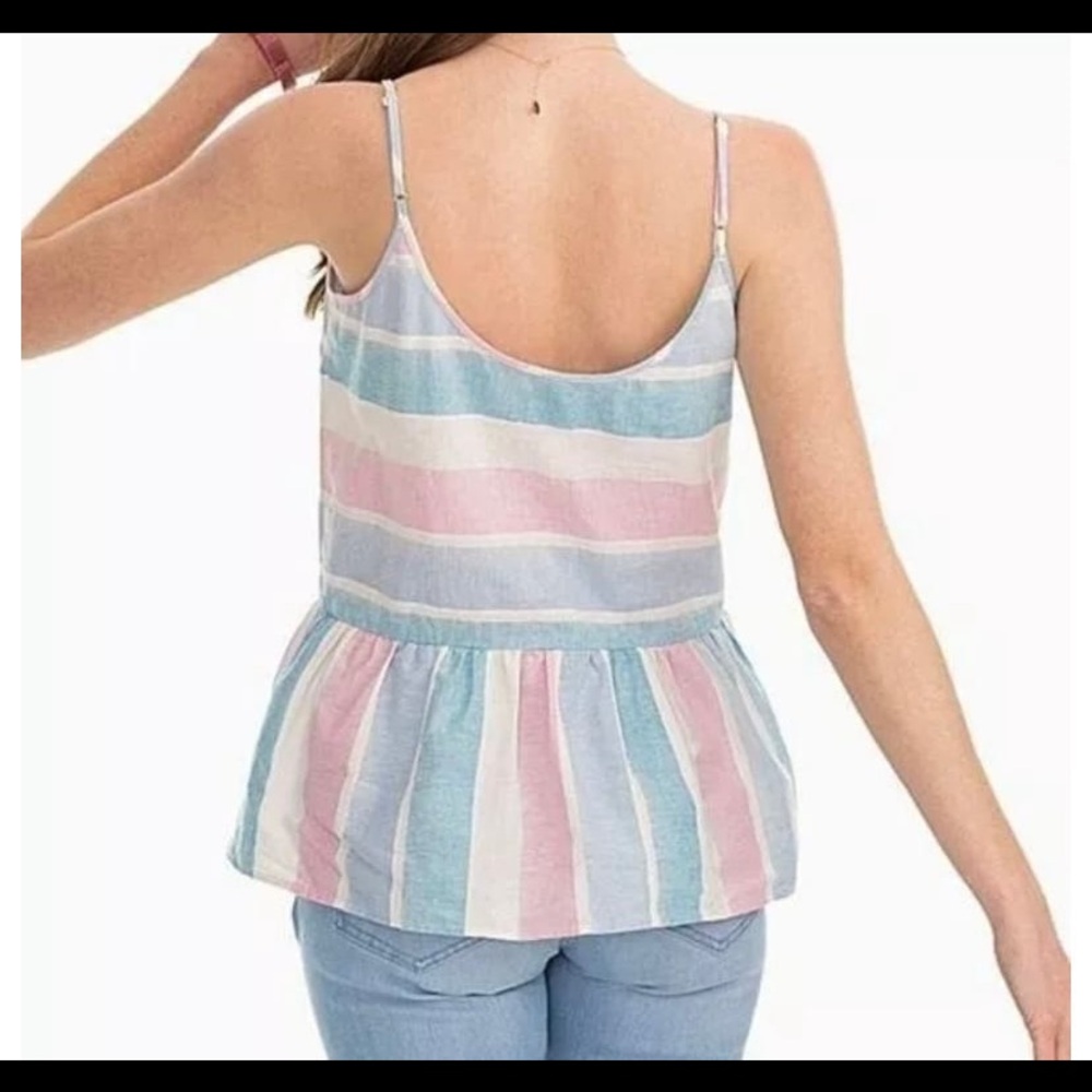 NWT Southern tide women’s XL fuchsia pink with Nadia peplum tank - Picture 2 of 8